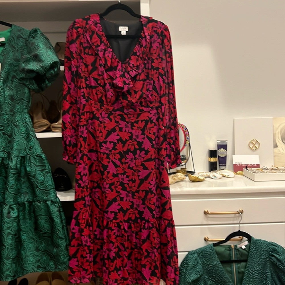 JCrew midi floral dress